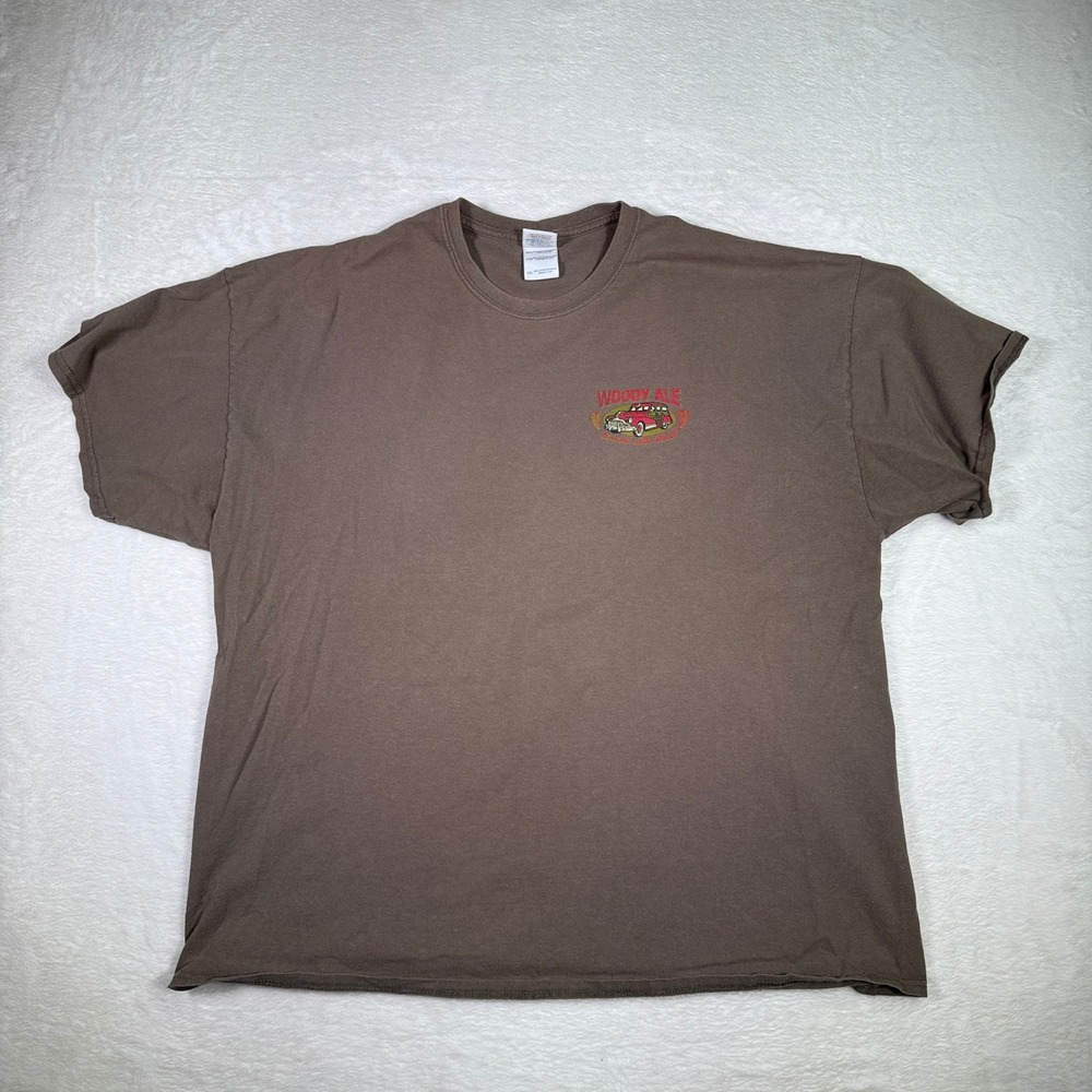 Gildan Ultra Cotton Woody Ale West Coast Brewing Co Graphic‎ T Shirt Men's 2XL